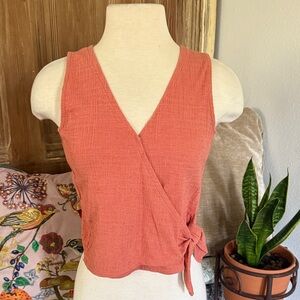 Madewell Women's Coral Wrap Top